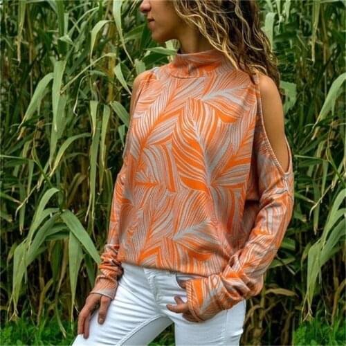 2020 Spring New Women Fashion Long Sleeve Turtleneck Striped Printing Knitted Tops T-shirt Casual Tee Shirt Blusas Plus Size