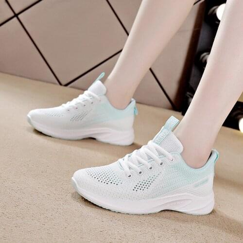 2021 summer hollow sports shoes female Korean wild student running shoes lightweight soft sole comfortable travel shoes sneakers