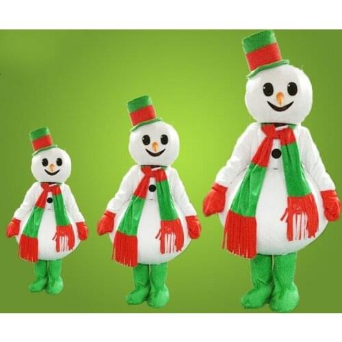 Snowman Mascot Costume for Christmas Fancy Party Funny Suit Cosplay Game Outfit Halloween Adult Performance Clothing