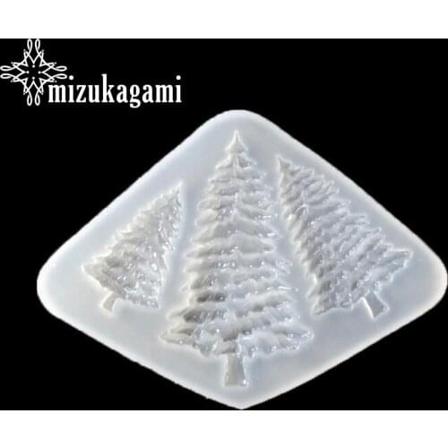 1pcs UV Resin Jewelry Liquid Silicone Mold Transparent 3D Christmas Tree Silicone Mould For DIY Jewelry Making Mold