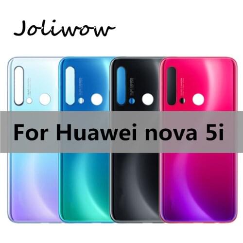 6.4 inch New For Huawei nova 5i / nova5i Back Battery Cover Door Housing case Rear Glass parts