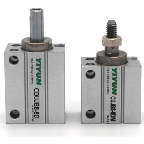 CDUJB8-4D/6D/8D/10D/15D/20D/25D/30D YIYUN perform Pneumatic components air tool Mini Free Mount Cylinder CDUJB CUJB type