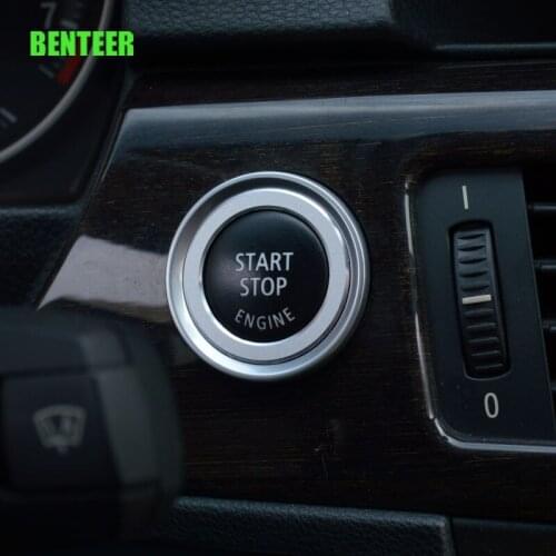 Aluminum Car start switch decoration sticker for BMW E90 E60