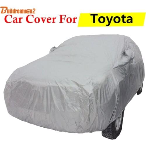 Buildreamen2 Car Cover Automotive Anti-UV Sun Snow Rain Scratch Protector Cover For Toyota 4Runner Avensis Aygo Tacoma
