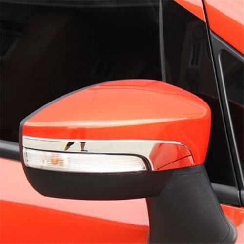 Car styling rearview mirror decoration dedicated rearview mirror bright sticker Case For Ford Ecosport KUGA 2013-2017