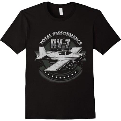 Tops 2019 Short Shirt Hip Hop Starnger Things American Airplane Rv-7 Aircraft T-Shirt funny Cotton Tee shirt