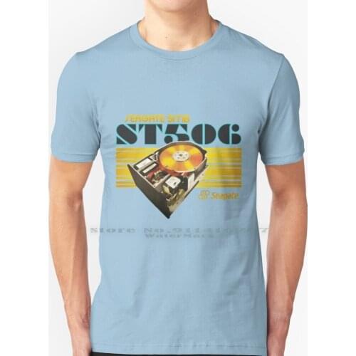 Seagate St - 506 Hard Disk T Shirt 100% Pure Cotton Vintage Computer Hard Drive Retro 70s 80s Electronics