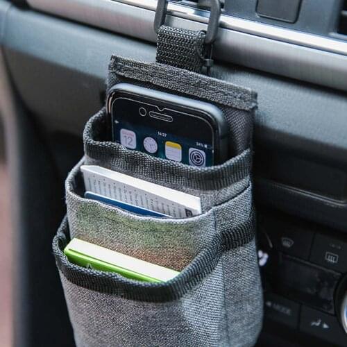Car Pocket Ventilation Mobile Phone Bag Car Storage Bag Small Storage Organizer Pocket Bags For Car Accessories