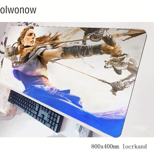 Horizon zero dawn mousepad gamer High-end 800x400x3mm gaming mouse pad cute notebook accessories laptop padmouse ergonomic mat