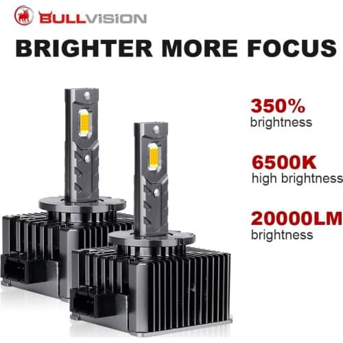BULLVISION D5S HID Headlights 20000LM HID D1S D2S D3S D4S D8S D1R D2R D3R D4R 6500K CSP Chips Wireless Car Xenon Bulbs Plug&Play