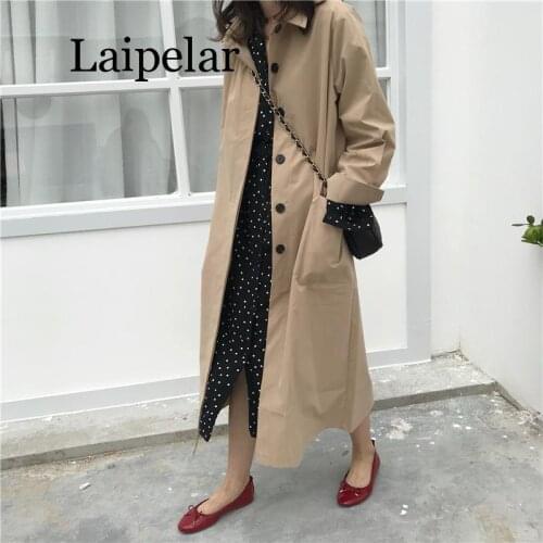 Laipelar Women's Double Breasted Trench Coats