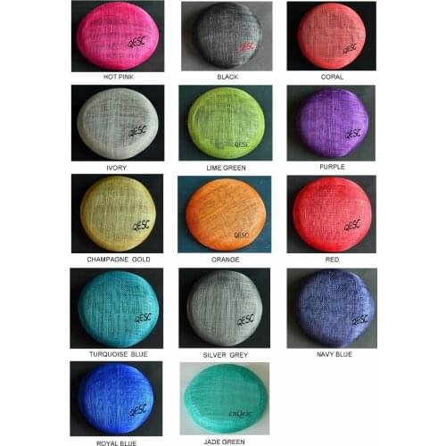 Wholesale Round Millinery straw braid Disc Saucer Round Fascinator Base for hair accessory,wedding womens hat.FREE SHIPPING