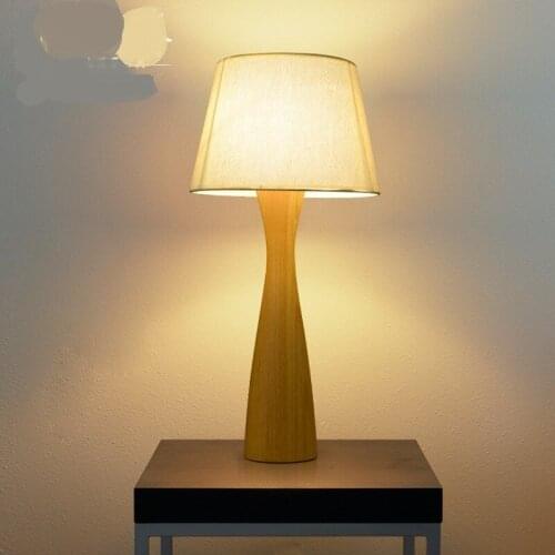 Nordic individual solid wood table lamp living room bedroom study bedside originality wooden desk lamp table lights ZA831