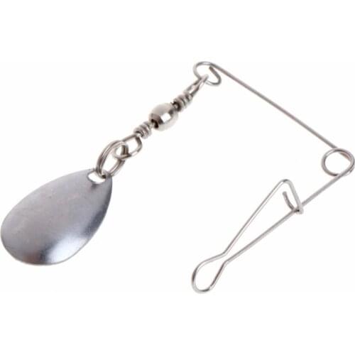 Stainless Steel Fishing Balance Connector Swivel Sequin Simulation Baits Tackles