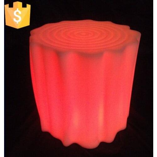 LED plastic stool light up bar stool illuminated bar Outdoor and indoor fancy plastic flashing Bar chair Free shipping 10pcs/Lot