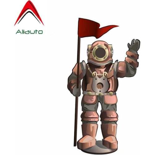 SZWL Old Underwater Diving Suit Isolated Funny Car Stickers Waterproof Cover Scratch Decal Decoration Vinyl Accessories,13cm*7cm