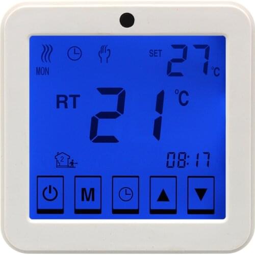 Electric Floor Heating Room Touch Screen Thermostat Warm Floor Heating System Thermoregulator Temperature Controller 220V 16A