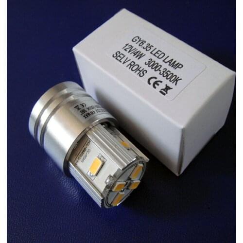 High quality 12V 4W led GY6.35 lamp,GY6 led light,GY6.35 led bulb free shipping 50pcs/lot