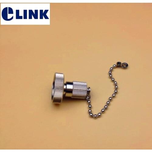 10pcs FC dust cap with chain metal type for optical power meter fiber optic tester ftth attenuation testing FC connector ELINK