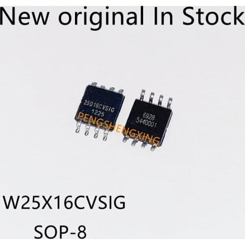 10PCS/LOT W25X16AVSIG W25Q16BVSIG W25Q16CVSIG SOP8 New original spot hot sale