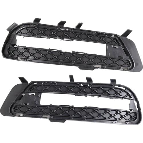 2Pcs Fog Light Cover Front Bumper Grille Fit for Mercedes E Class E350 E550 2010-2013