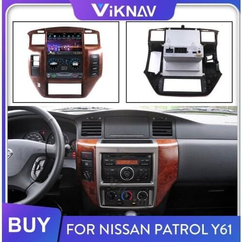 Car Radio for Nissan Patrol Y61 2004-2019 Android Head Unit Multimedia Player Stereo Receiver GPS Navigation Vertical Screen
