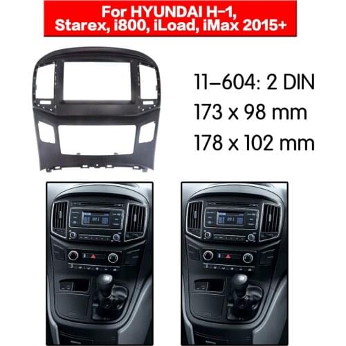 Car Stereo Radio Fascia Plate Panel Frame Kit For HYUNDAI H-1, Starex, i800, iLoad, iMax car radio fascia installation kit11-604