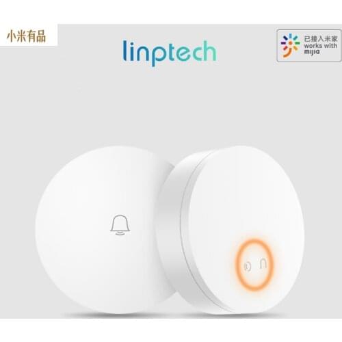 Linptech WIFI Self-power-generating Wireless Doorbell Work For Mijia APP Smart Control Memory Function AC 110-240V