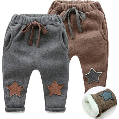 Boys Pants New Winter Toddler Thicken Pants Newborn Baby Thick Warm Pants Casual Warm Cashmere Velvet Trousers For Boys Leggings