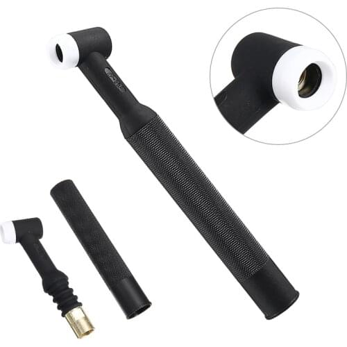 Black Metal Tig Welding Torch 250A WP-26F SR-26F Flexible Head Body Gas Cooled 26 Series Mayitr Soldering Tools