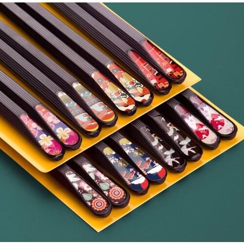 Use non-slip and one moisture-proof tableware alloy chopsticks for each person