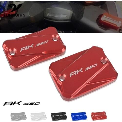 For KYMCO AK550 AK 550 2017 2018 2019 Motorcycle Accessories CNC Gas Fuel Tank Filler Oil Cap Cover Front Brake Fluid Reservoir