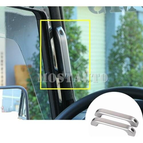 For Land Rover Defender 90 110 130 Inner Front Pillar Grab Handle Trim Cover 2004-2016 2pcs Car Accessories Interior Car Decor