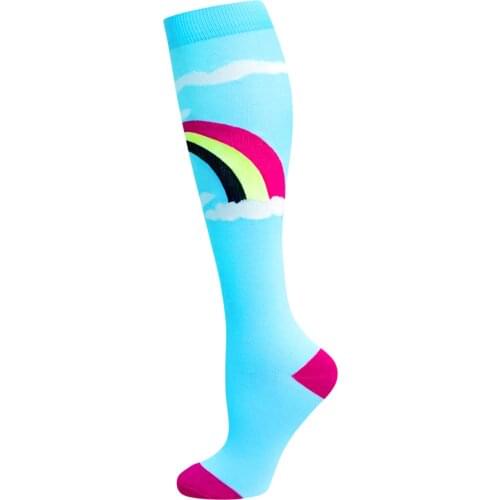 34-43Man woman Elastic Compression Stockings Nurse Leg Protector High Long Running Running travel Stockings 20pair/lot Color