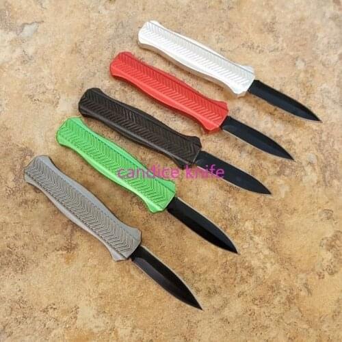 5 Colors Mini Pocket Knife Butterfly Handle Dual Action Tactical Folding Fixed Blade Knife Fishing EDC Survival Tool Knives