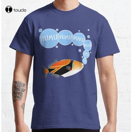 Humuhumunukunukuapua'A Funny Cute Design Hawaii State Fish Hawaiian Fish Humuhumu Classic T-Shirt Cotton Tee Shirt