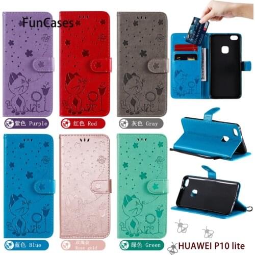 Cool PU Leather Wallet Phone Case For telefoon Huawei Nova Lite Hoesje Flip Back Cover Carcasas sFor funda P10 Lite New Cases