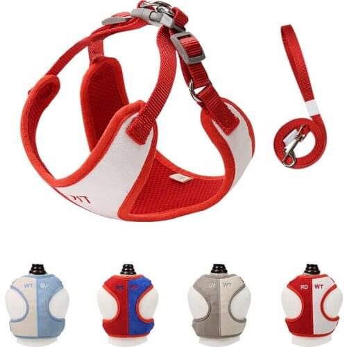 Adjustable Dog Cat Harness Leash Set Puppy Cat Harness Vest For Small Dogs Chihuahua Walking Lead Leash Dog Accessories