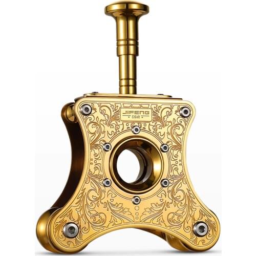 JIFENG Metal Cigar Tobacco Cutter Table Desktop Tobacco Cigarette Guillotine Tobacco Scissors Cutter Outdoor Smoking Tool