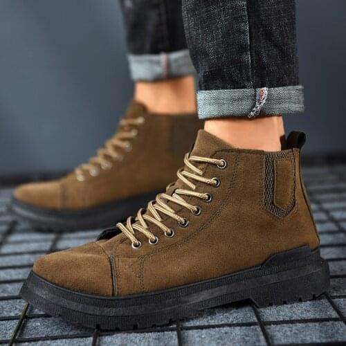 2020 Men Military Tactical Boots Winter Leather Special Force Desert Ankle Combat Boots Men Snow Army Footwear R12-50