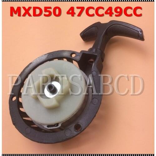 MXD50 Pull Start Mini Pocket super Dirt Bike ATV quad Scooter 47cc 49CC NST JCL ROKETA GSMOON soft starter E-starter