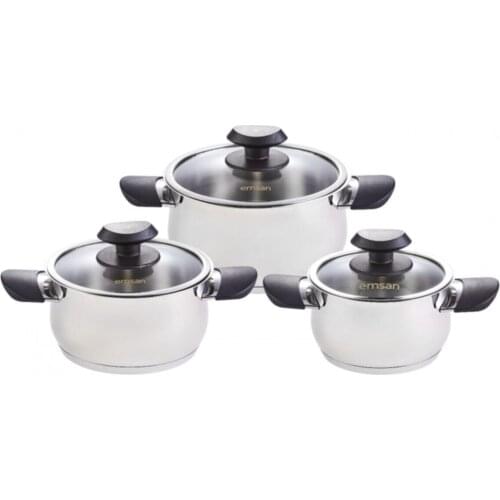 Balat Induction Based 6 Piece Steel Cookware Set