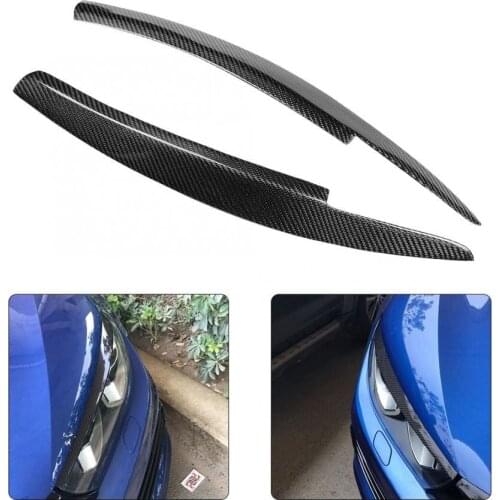 Headlight Eyebrow Carbon Fiber Trim Sticker Fits for Scirocco 2008- Decorative Accessory Car-styling accessories