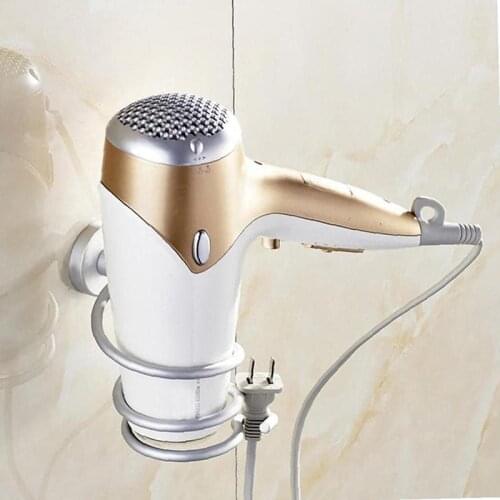 Wall Mounted Hair Dryer Stand Hanger Hotel Bathroom Hair Blow Dryer Shelf Storage Rack Holder TS1 Storage Holders Racks