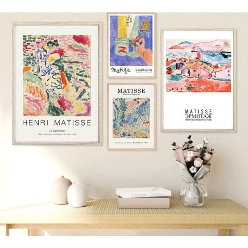 Henri Matisse Posters Abstract Art Famous Paintings Exhibition Canvas Prints Modern Gallery Wall Pictures Home Living Room Decor