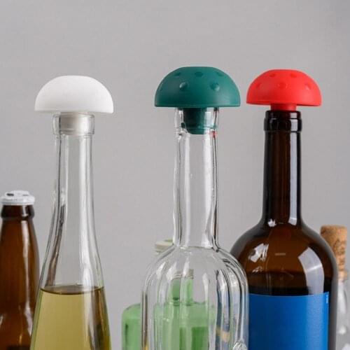 Bottle Stopper Bottle Caps Wine Stopper Family Bar Preservation Tools Silicone Creative Design Safe And Healthy