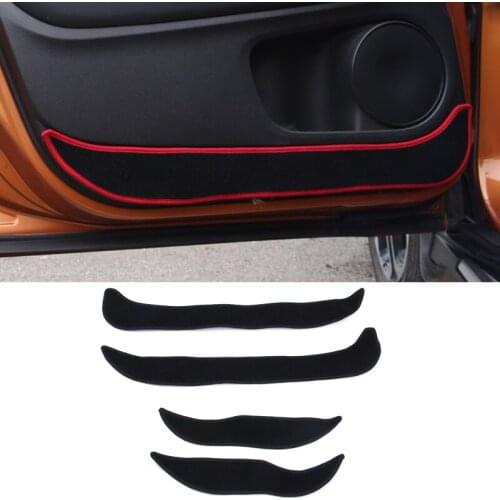 QCBXYYXH 4pcs Car Styling Protector Side Edge Protection Pad Protected Anti-kick Door Mats Cover For Honda HRV VEZEL 2015-2017