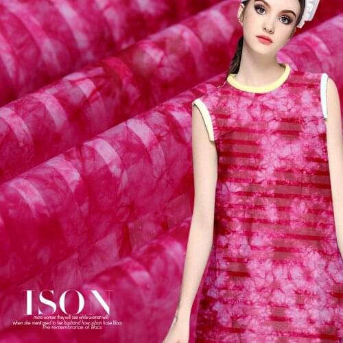 Rose Satin Stripe silkworm Satin s bone feeling semi transparent silk stripe satin fabric European root satin fabric A144