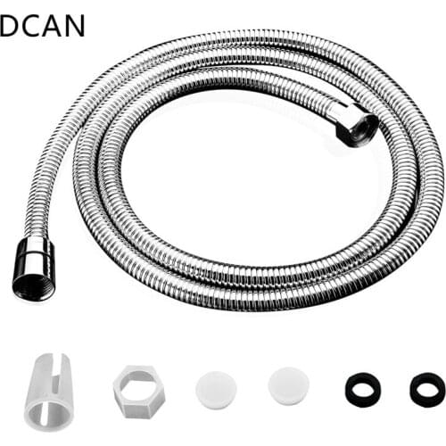 DCAN Plumbing Hoses Stainless Steel Shower Hose 1.5m Plumbing Hose Bath Products Bathroom Accessories SUS304 Shower Tubing/Hoses