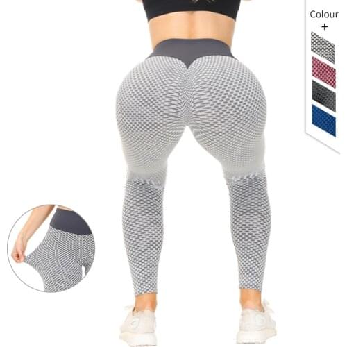 High Waisted Yoga Pants Tummy Control Workout Textured Booty Tights Women Ruched Butt Lifting Leggings Push Up Sport Legging